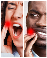 Jaw pain due to bruxism